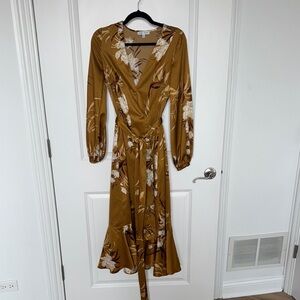 Express x Rocky Barnes wrap kimono dress